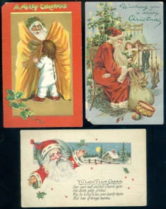 3 POSTALES DE SANTA CLAUS - Imagen 1 de 1