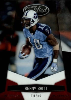 2010 Certified Platinum Red #145 Kenny Britt Card /999   - Image 1 of 2