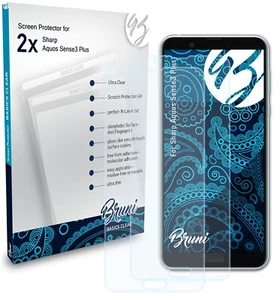 Bruni 2x Protective Film for Sharp Aquos Sense3 Plus Screen Protector - Picture 1 of 8