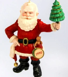 Hallmark Keepsake Ornament "Feliz Olde Santa" 1990 1º de la serie - Imagen 1 de 7