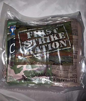 ARMY SURPLUS, SOPAKCO, AMERIQUAL, WORNICK First Strike Rations FSR CHOOSE MENU 1-9 24-hr Ration MRE INSP TEST DATE 2027