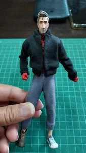 1/12 Black Jacket for Mafex (No.109) Peter B Parker (Action Figure) handmade - Picture 1 of 4