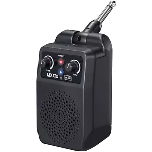 LEKATO Mini 5W Bluetooth Guitar Amplifier Clean Distortion Overdrive Reverb Amp - Picture 1 of 9