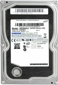 FESTPLATTE SAMSUNG SPINPOINT F1 320GB 7200U/min 16MB SATA II HD322HJ 3.5'' Zoll - Picture 1 of 3