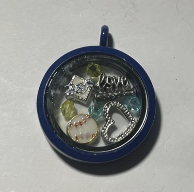Tampa Bay Rays MLB Memory Charm Locket w/ 22 IN chain NEW - Image 1 of 3