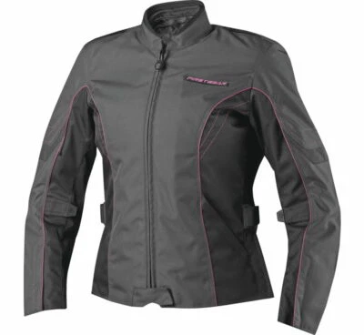 FirstGear Contour Charcoal/Pink Textile Motorcycle Jacket Women's Sizes SM & MD - Image 1 of 2