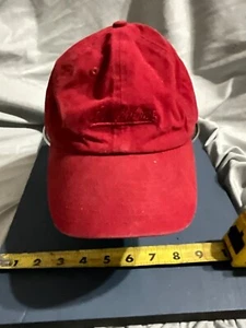 H&M ADULT ADJUSTABLE SOLID RED HAT - Las Palmas unisex cap / hat - Picture 1 of 7