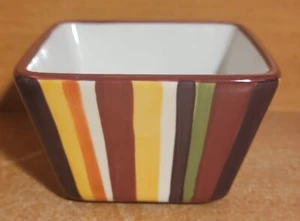 Pampered Chef SIMPLE ADDITIONS STRIPES Dip bowl, 4 1/2", Excellent - Picture 1 of 9