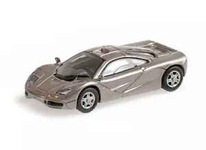 MCLAREN F1 ROADCAR - GREY METALLIC 870133824 Minichamps 1:87 New! - Picture 1 of 1