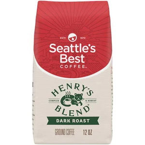 Seattle's Best Coffee Arabica Beans Henry's Blend Dark Roast Ground Coffee 12 oz - Picture 1 of 5