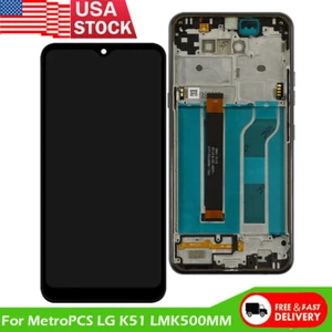 For MetroPCS LG K51 LMK500MM LM-K500MM LCD Display Touch Screen Digitizer +Frame - Picture 1 of 6