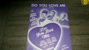 DO YOU LOVE ME SHEET MUSIC - 1946 -Maureen O'Hara-Harry Ruby-Haymes-James - Picture 1 of 3
