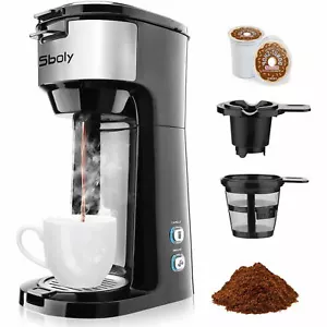 Single-Serve-Kaffeemaschine für K-Tasse & gemahlenen Kaffee mit kräftigem Brühen 6 bis 14 Unzen - Bild 1 von 7