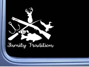 Family Tradition Sticker M313 6 inch duck bass deer hunting decal - Picture 1 of 1