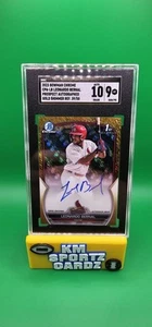 2023 Bowman Chrome 1st Auto Leonardo Bernal #CPA-LB Gold Shimmer Refractor /50 - Picture 1 of 2