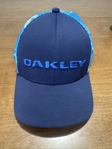 Gorra de béisbol Oakley Trucker Hat azul camuflaje malla espalda ajustable - Imagen 1 de 4