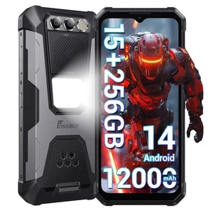 F106Pro Rugged Smartphone entsperrt, 12000mAh Rugged Phone, 15GB+256GB, Android... - Bild 1 von 8