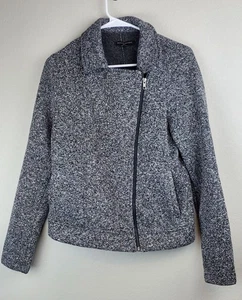 Abrigo Chaqueta Moto Banana Republic Mujer Talla Mediana - AGUJERO - Imagen 1 de 11