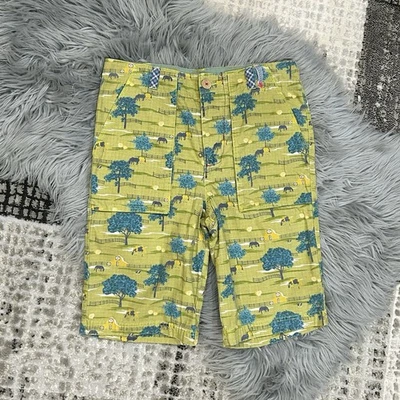 Matilda Jane DON'T FENCE ME IN Shorts Joanna Gaines Horse Boys Adj. Waist SZ 14 - Image 1 of 4