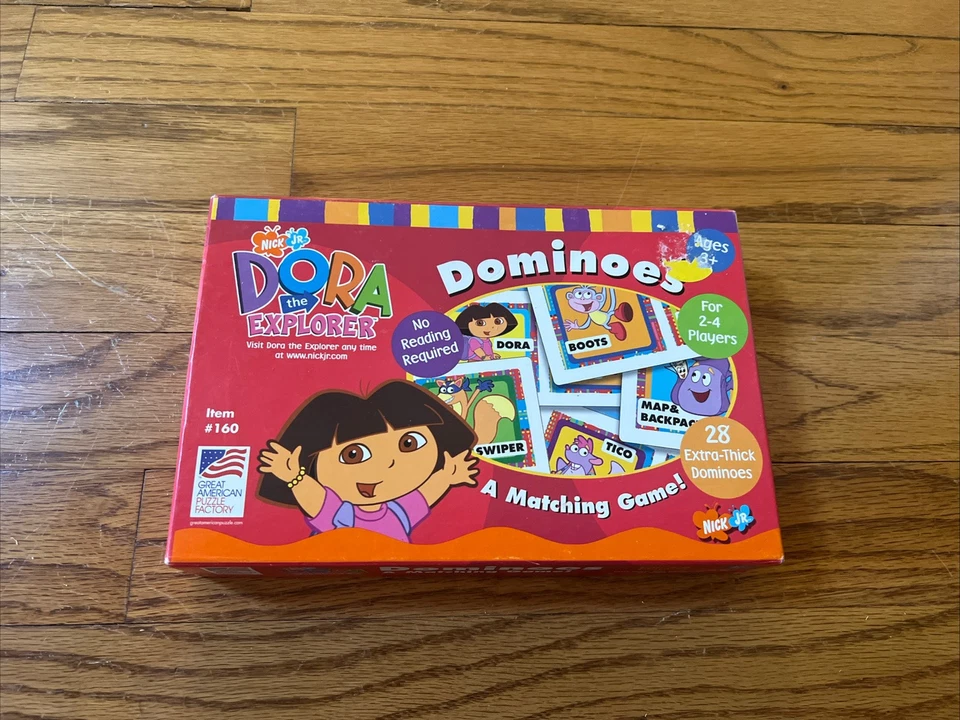 Dora the Explorer Dominoes Matching Game 160 Nick Jr Vintage 2001 Good Condition - Image 1 of 1
