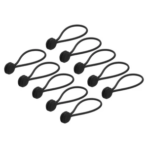 10 Pcs Clips de Câble Magnétique 7,5 Pouces x 0,6 Pouces Noir - Photo 1/5