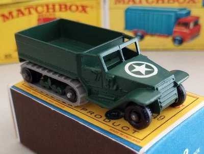 🔥1958 Matchbox #49 TRANSPORTE DE PERSONAL DE MEDIA VÍA ~ ¡Nuevos peldaños de $12!! ~ ¡COMO NUEVO!!🔥 Foto 1 de 4