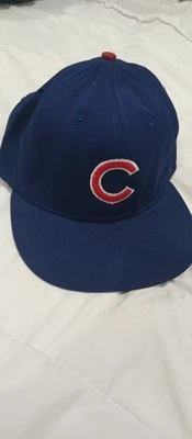 Vintage Chicago Cubs  Roman Cap Pro Leather Band Sz 7 1/8 - Image 1 of 4