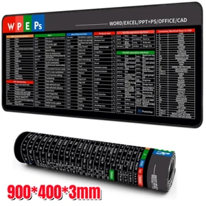 Excel Cheat Sheet Desk Mat, Excel Shortcuts Mouse Pad, Keyboard Shor - Picture 1 of 8