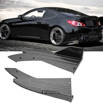Rear Bumper Lip Splitter Diffuser Canard Carbon Fiber For Hyundai Genesis Coupe - Image 1 of 4