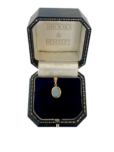 Opal Anhänger 9ct 9k Gelbgold Opal Vintage Pendant - Bild 1 von 16