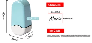 Custom Name Ink Stamp Signature Calligraphy Self-Inking Personalized Letter seal - Picture 1 of 15