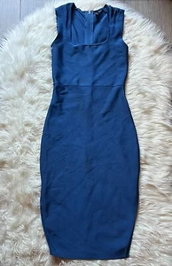 Guess By Marciano Olesias Bandage Blue Pencil Dress Bodycon - Picture 1 of 12