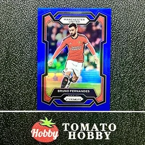 PANINI PRIZM PREMIER LEAGUE 2023-24 BRUNO FERNANDES /299 BLUE REFRACTOR MAN UTD - Picture 1 of 2