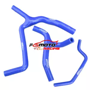 BLUE For KAWASAKI KXF450 KX450F 2009 2010 2011-2015 silicone radiator Y hose - Bild 1 von 7