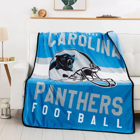 Northwest NFL Carolina Panthers "Singular" Silk Touch Throw Blanket, 45" x 60" Cover