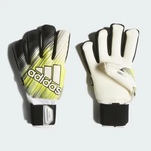 Adidas Classic Pro Fingersave Gloves Black/Solar Yellow/White DY2621 - Picture 1 of 4
