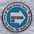*NEW* Reform UK enamel lapel pin badge / brooch. Great Britain, Nigel Farage.
