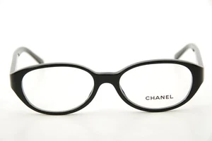 Rare Authentic Chanel 3138 c.501 51mm Black Silver Glasses Frames Italy - Picture 1 of 12
