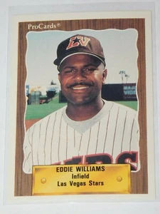 1990 PROCARDS LAS VEGAS STARS EDDIE WILLIAMS CARD #131 - Picture 1 of 2