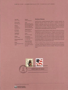 #0422 5c American Toleware Briefmarke #3756 Souvenirseite - Bild 1 von 1