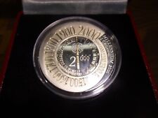 2000 Isle Of Man 1 Crown 92.5 Sterling Silver Coin Millennium Commemorative