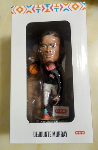 Dejounte Murray Bobblehead San Antonio Spurs NBA New In Box HEB Atlanta Hawks Cover