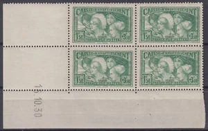 FRANCE : N° 269 BLOC DE 4 COIN DATE DU 15.10.30  TIMBRES NEUFS ** SANS CHARNIERE - Imagen 1 de 2