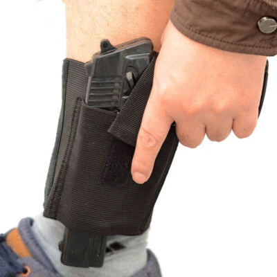 Tactical Ankle Leg Gun Holster Concealed Carry Ambidextrous Right Left Hand Use - Image 1 of 4