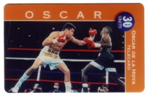 30u Oscar de la Hoya Boxeo: UNOCAL 76 Estación de Servicio Promo ESPECIMEN Tarjeta Telefónica - Imagen 1 de 2