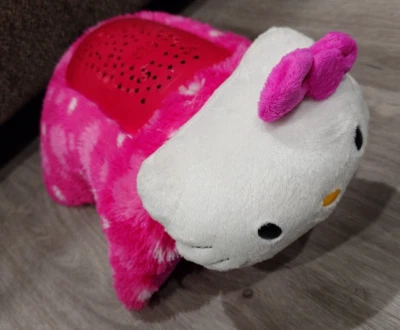 Hello Kitty PINK Dream Lites Pillow Pets Night Light  Stars Moon 2013  - Image 1 of 4