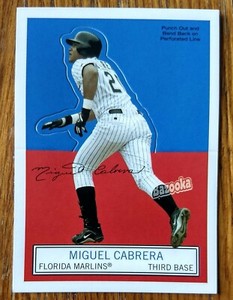 MIGUEL CABRERA, 20O4 TOPPS BAZOOKA STAND-UP #10 of 25, MARLINS