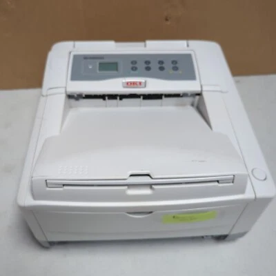 Okidata OKI B4600 Digital Laser USB Parallel Monochrome Printer White 62446501 - Image 1 of 4