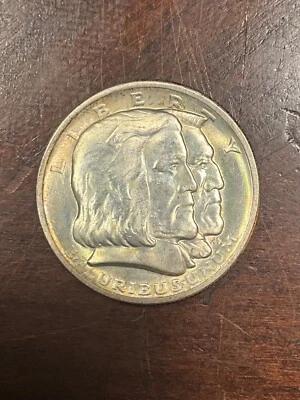 1936 LONG ISLAND COMMEMORATIVE HALF DOLLAR BEAUTIFUL ORIGINAL ALBUM COLOR A++ - Image 1 of 2