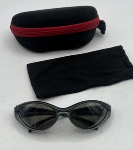 Vintage Bolle Tokay Green Oval Sunglasses France Small/Medium Frame Size w Case - Picture 1 of 11